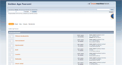 Desktop Screenshot of foorumi.goldenage.fi