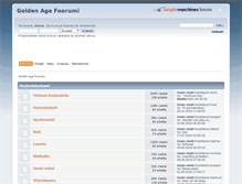 Tablet Screenshot of foorumi.goldenage.fi